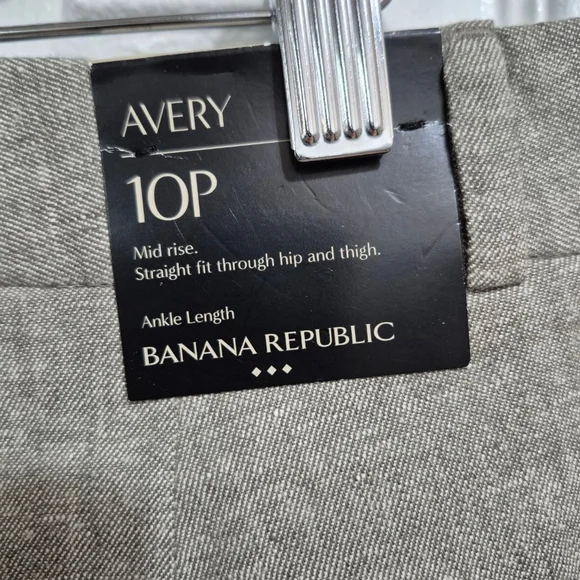 Women's Banana Republic Avery Petite Ankle Pants 10P Dusty Olive - Picture 5 of 11